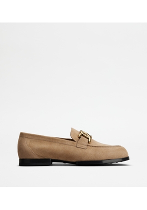 Tod's - Kate Loafers in Suede, BROWN, 36 - Shoes