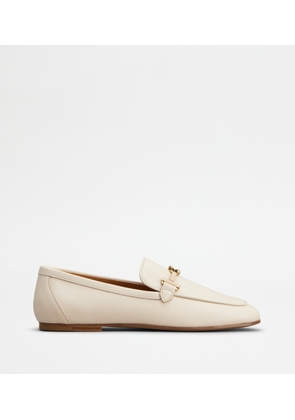 Tod's - Loafers in Leather, OFF WHITE, 41 - Shoes