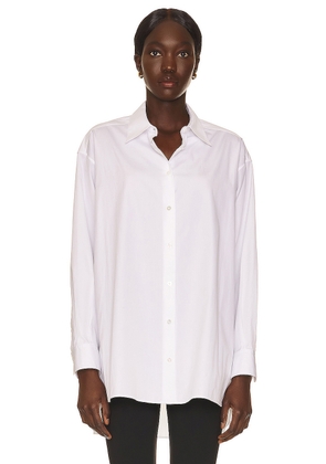 The Row Luka Shirt in Optic White - White. Size L (also in ).