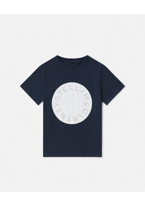 Stella McCartney - Stella Logo T-Shirt, Navy, Size: 10