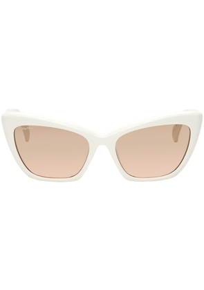 Max Mara White Cat-Eye Sunglasses