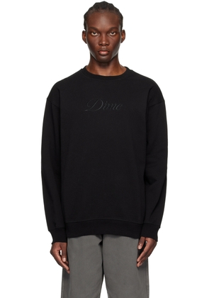 Dime Black Cursive Sweatshirt