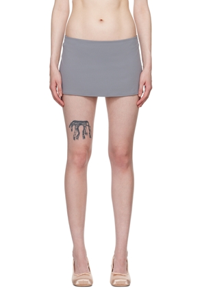 GUIZIO Gray Micro Miniskirt