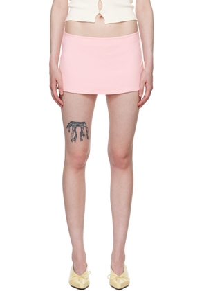 GUIZIO Pink Micro Miniskirt