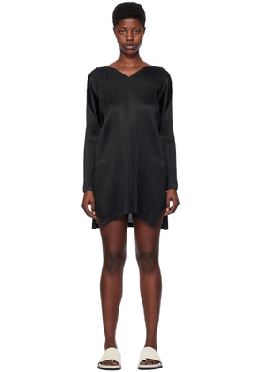 PLEATS PLEASE ISSEY MIYAKE Black Monthly Colors December Minidress