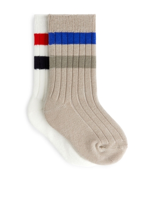 Ribbed Baby Socks - Blue