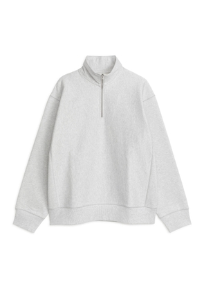 Heavyweight Half-Zip Sweatshirt - Grey