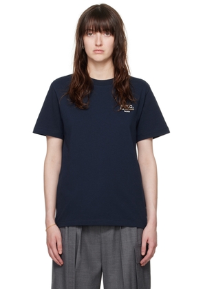 A.P.C. Navy Standard 'Rue Madame' T-Shirt