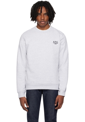 A.P.C. Gray Item Sweatshirt