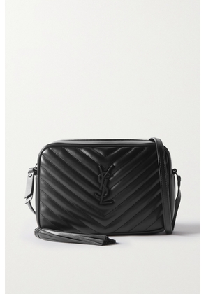 SAINT LAURENT - Lou Medium Quilted Leather Shoulder Bag - Black - One size
