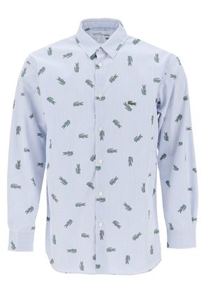 Comme Des Garçons Shirt X Lacoste Oxford Shirt With Crocodile Motif