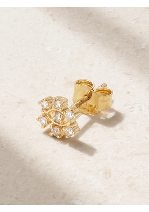 Sydney Evan - Eye Flower 14-karat Gold Diamond Single Earring - One size