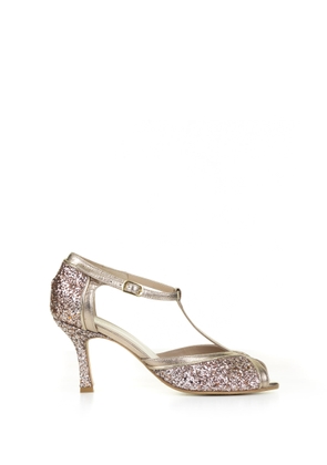 Hope Décolleté In Nappa Leather With Glitter And Strap