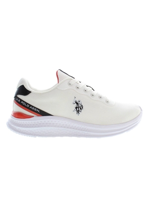 U.S. Polo Assn. White Polyester Sneaker - EU44/US11