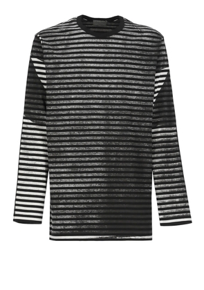 Yohji Yamamoto Striped Pattern Sweater