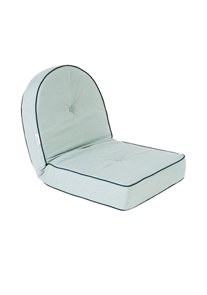 business & pleasure co. Reclining Pillow Lounger in Green.