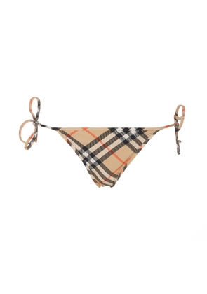 Burberry Check-Pattern Side-Tied Bikini Briefs