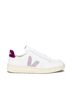 Veja V-12 Sneaker in Extra White & Parme Magenta - Purple. Size 41 (also in ).