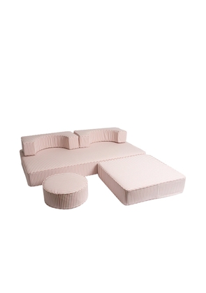 business & pleasure co. Modular Pillow Stack in Laurens Pink Stripe - Pink. Size all.