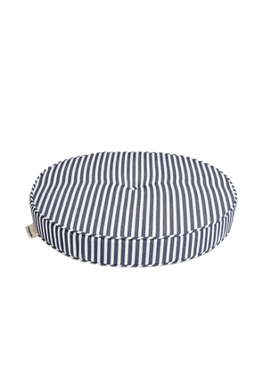 business & pleasure co. Circular Pillow in Laurens Navy Stripe - Navy. Size all.