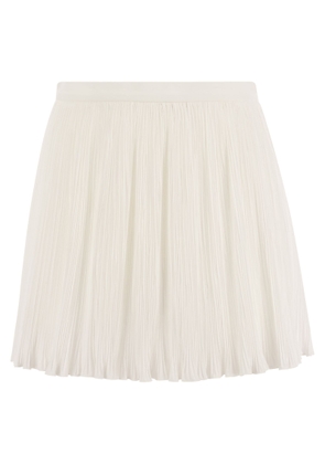 Red Valentino Pleated Cotton-Blend Shorts