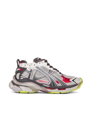 Balenciaga Runner in Blk  Whi  Red  & Fluo Yel - Grey. Size 42 (also in 43).