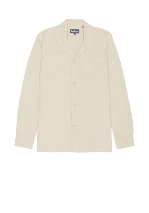 Barbour Melonby Overshirt in Nude. Size S, XL/1X.