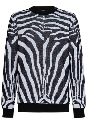 Balmain Zebra Print Pullover
