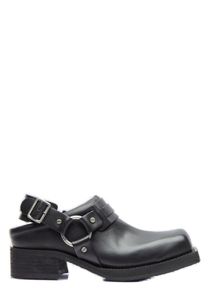 Acne Studios Square-Toe Buckled Loafers
