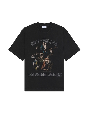 OFF-WHITE Mary Skate T-shirt in Black & White - Black. Size M (also in S, XL/1X).