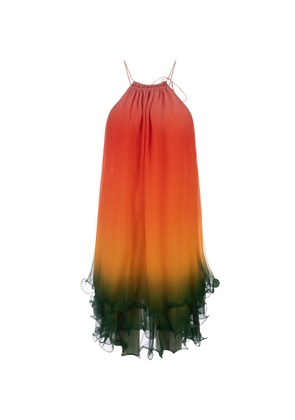 Casablanca Rainbow Gradient Cocktail Dress