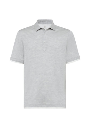 Brunello Cucinelli Silk-Cotton Polo Shirt