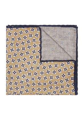 Brunello Cucinelli Silk Printed Pocket Square