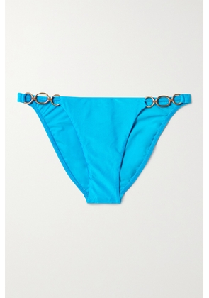 VIX - Amalfi Embellished Bikini Briefs - Blue - x small,small,medium,large