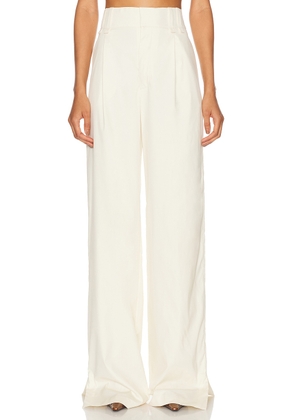 Saint Laurent Bootcut Pant in Blanc Casse - White. Size 42 (also in ).