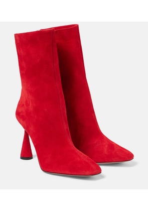 Aquazzura Amore 95 suede ankle boots