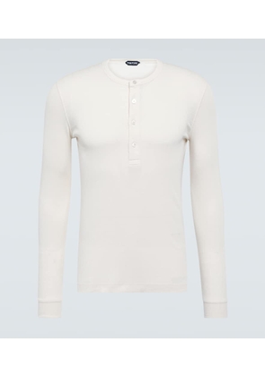 Tom Ford Ribbed-knit jersey T-shirt