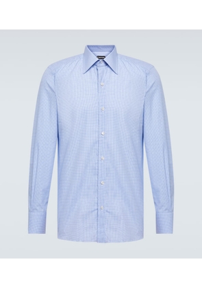 Tom Ford Gingham cotton twill shirt