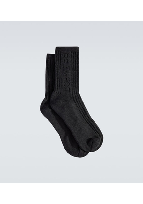 Loewe x On logo cotton-blend terry socks