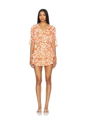 MISA Los Angeles Becca Dress in Orange. Size S, XS, XXS.