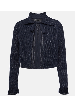 Oscar de la Renta Cotton-blend tweed jacket