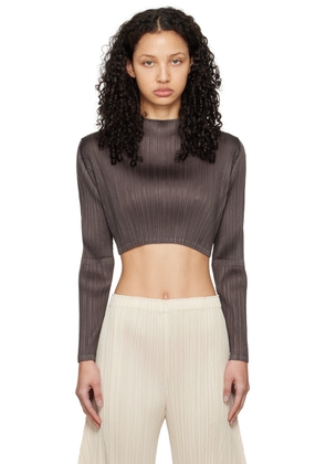 PLEATS PLEASE ISSEY MIYAKE Gray Monthly Colors January Turtleneck