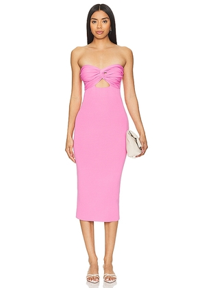 SNDYS Maia Dress in Pink. Size M, S, XL, XS, XXL, XXS.