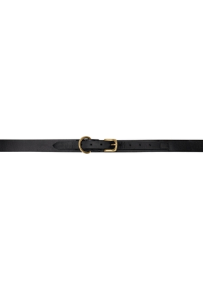 AURALEE Black Concealed Pin-Buckle Belt
