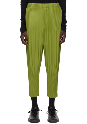 HOMME PLISSÉ ISSEY MIYAKE Green Monthly Color December Trousers