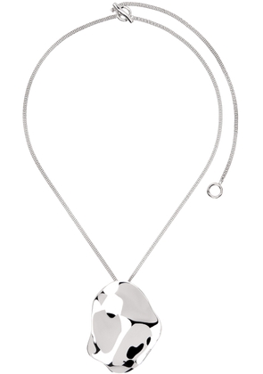 Jil Sander Silver Large Pendant Necklace