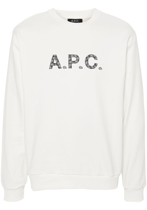 A.P.C. Timothy cotton sweatshirt - White