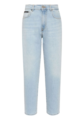 Philipp Plein high-rise straight-leg jeans - Blue