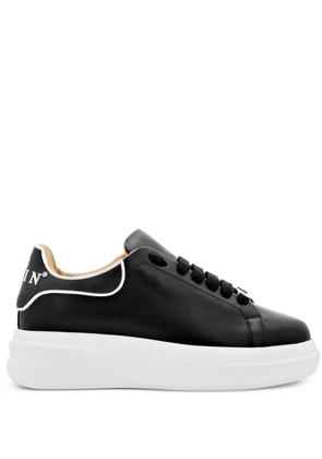 Philipp Plein lace-up leather sneakers - Black