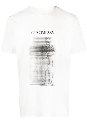 C.P. Company graphic-print cotton T-shirt - White